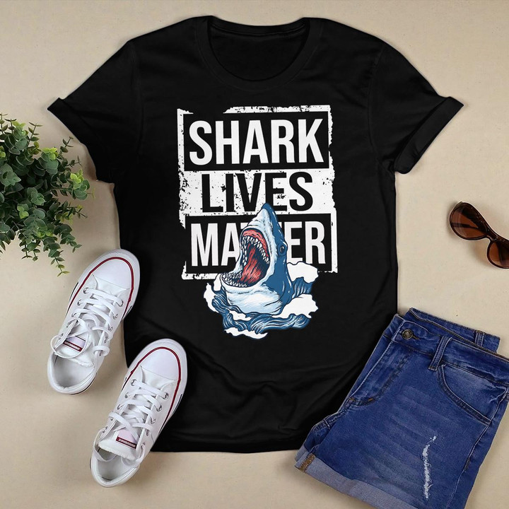 Shark Lives Matter Anti Finning Shark Awareness Save Sharks T-Shirt