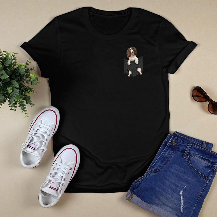 Funny English Springer Spaniel in Your Pocket Dogs Lovers T-Shirt