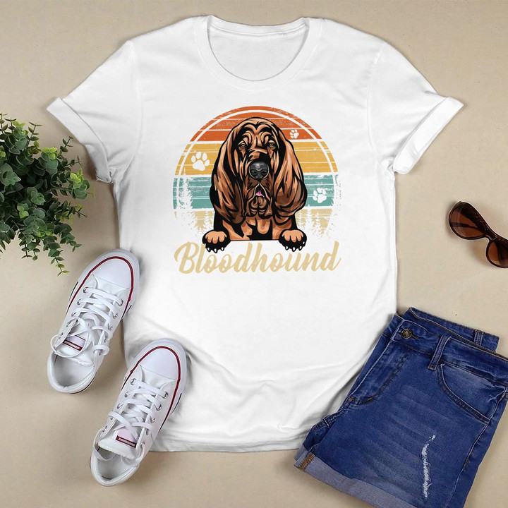 Bloodhound Dog Retro Vintage Gifts T-Shirt