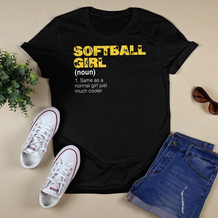 Softball Girl Definition Funny & Sassy Sports Sayings T-Shirt