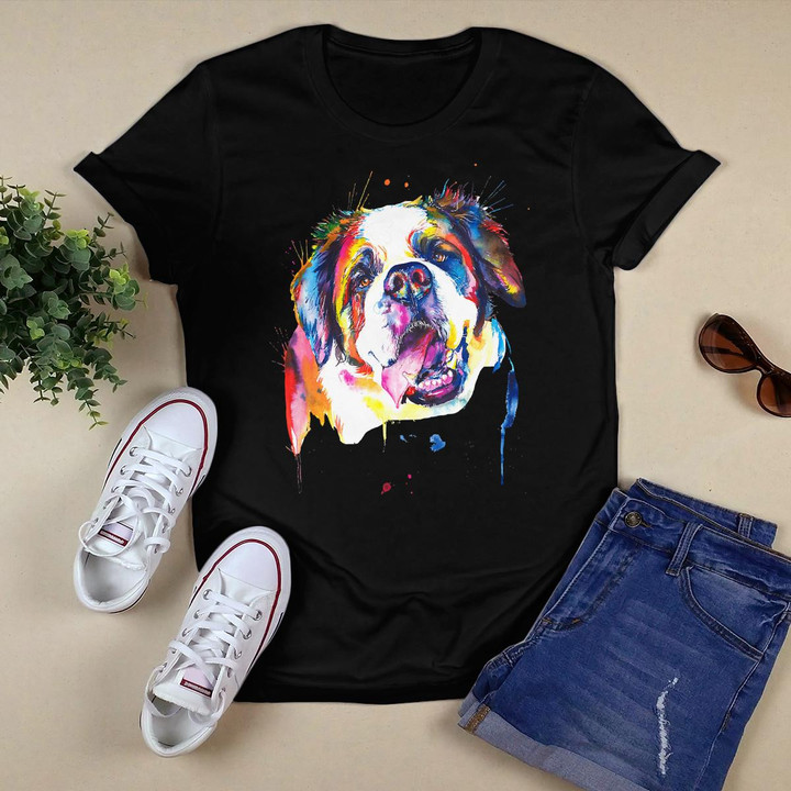 St. Bernard Artistic Funny Dog Cute Sweet Gift Birthday T-Shirt