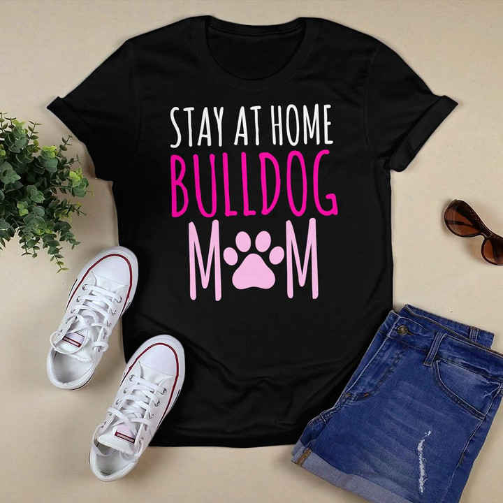 Bulldog Mom Dog Lovers Gifts English American Women Rescue T-Shirt