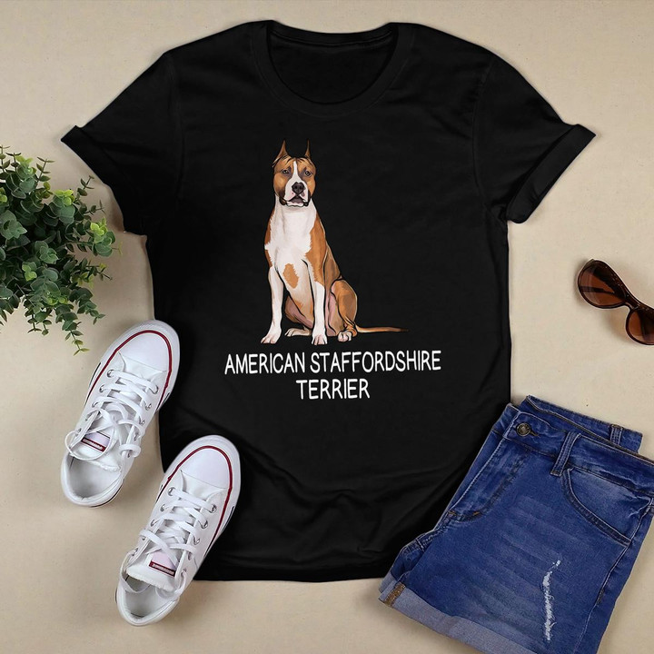 American Staffordshire Terrier Crazy Dog Lover T-Shirt