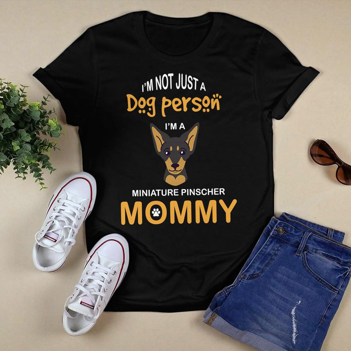 Miniature Pinscher T Shirt Min Pin Mom Dog Mommy Doberman T-Shirt