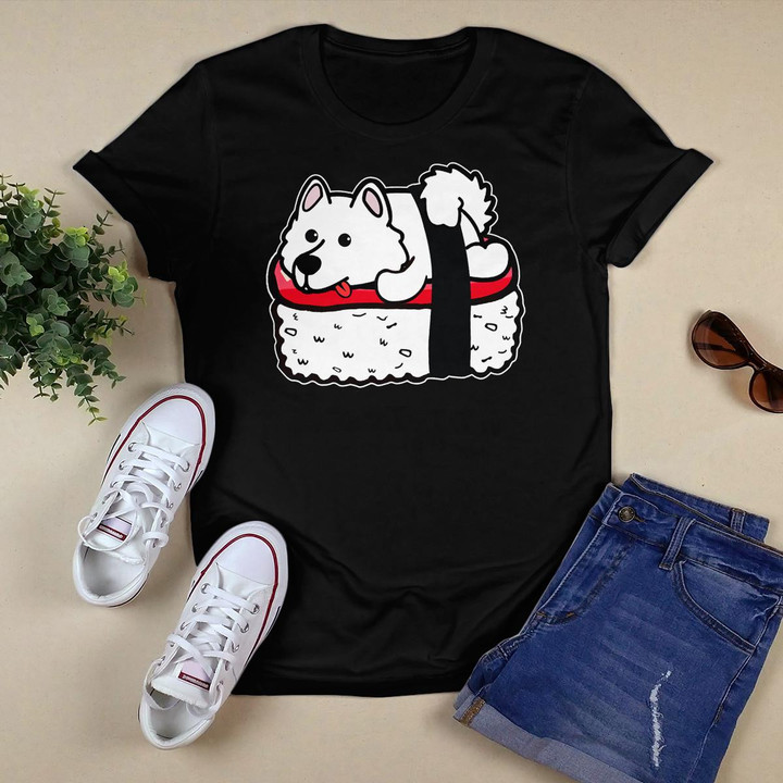Funny Samoyed Sushi Nigiri T-shirt For Dog Lovers