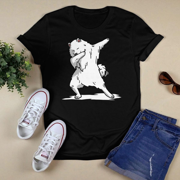 Cute Dabbing Samoyed Dog T-Shirt Funny Dab Dance Gift Shirt
