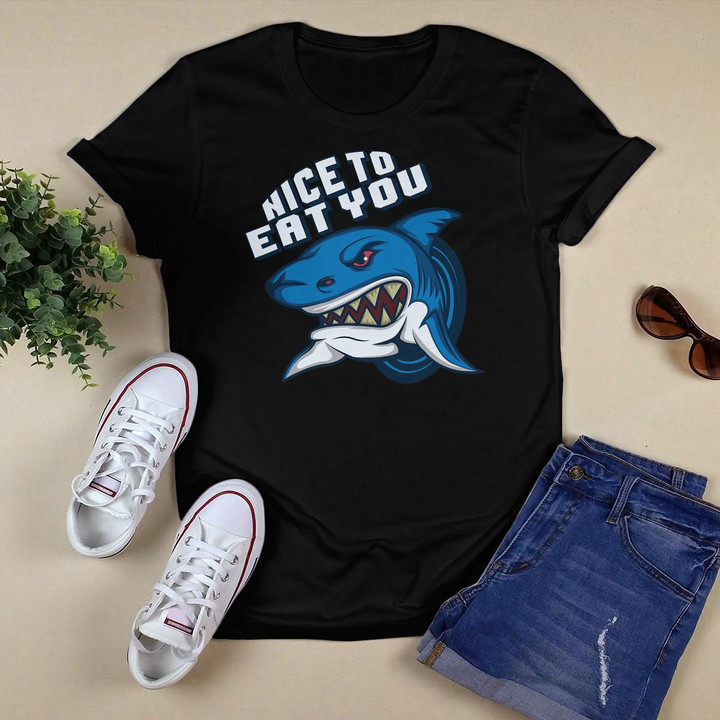 Nice To Eat You Shark Lover T-Shirt