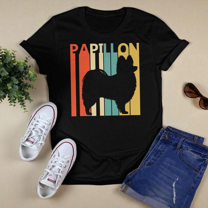 Vintage Papillon Dog T-shirt - Papillon Tshirt