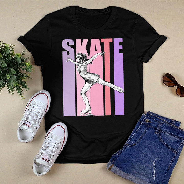 Figure Ice Skating Design For Girls Teens and Women Skater T-Shirt