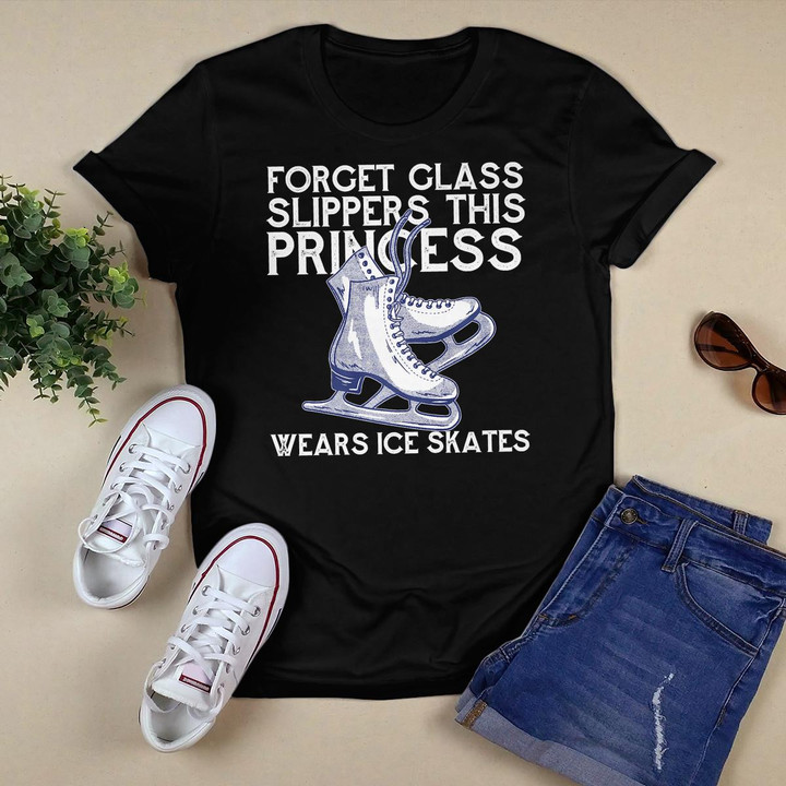 FORGET GLASS SLIPPERS THIS PRINCESS WEARS ICE SKATES Meme Premium T-Shirt