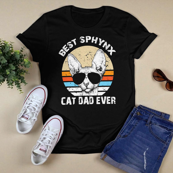 Best Sphynx Cat Dad Hairless Cat Father Mens JT T-Shirt
