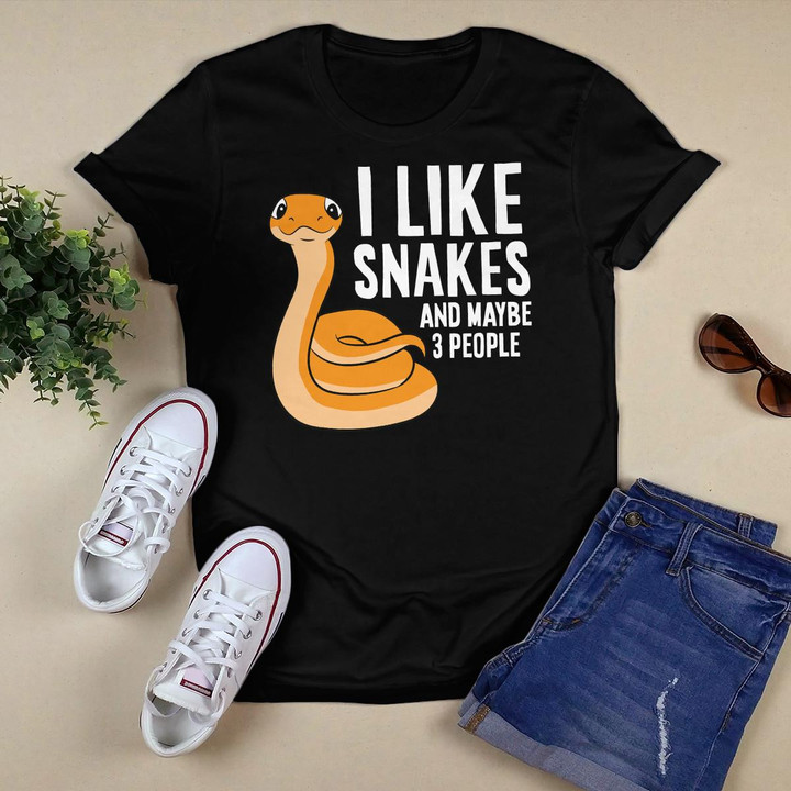 I Like Snakes And Maybe 3 People Snake Reptile Lover Pullover Hoodie