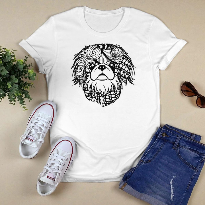 Pekingese Face Graphic Art Shirt Gift for Dog Mom and Dad
