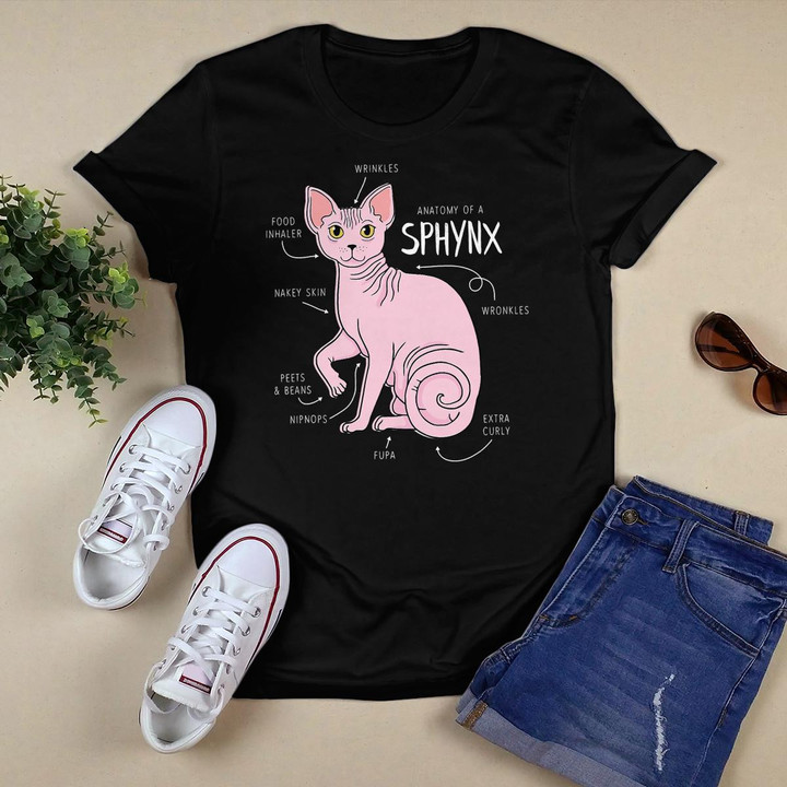 Anatomy of a Sphynx Funny Cat T-Shirt