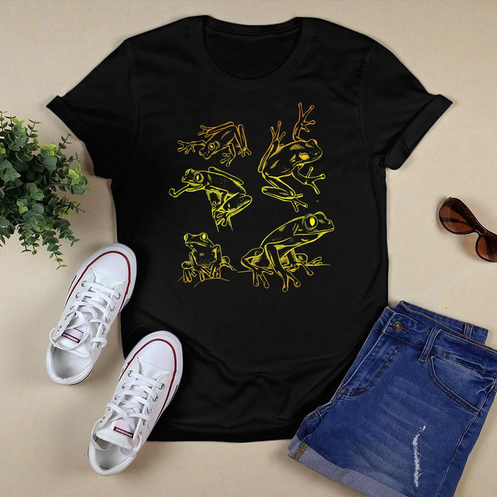 Tadpole Frog Toad Collage For Frog Lovers Hunters T-Shirt