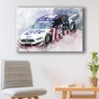 Brad Keselowski Canvas Print - Nascar Canvas Painting, 1 Panel Canvas Wall Art, Wall Decor For Living Room