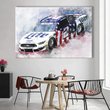 Brad Keselowski Canvas Print - Nascar Canvas Painting, 1 Panel Canvas Wall Art, Wall Decor For Living Room