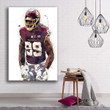 Chase Young Canvas Painting - Washington Football Canvas Prints, 1 Panel Canvas Wall Art, Wall Decor For Living Room