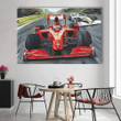 Kimi Raikkonen On Ferrari F60 Formula 1 Car Canvas Print - Canvas Painting, Canvas Wall Art, Wall Decor For Living Room