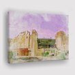Nebraska Cornhuskers Canvas Print - Memorial Stadium Watercolor Canvas Home Decor, Canvas Wall Art, Wall Decor For Living Room