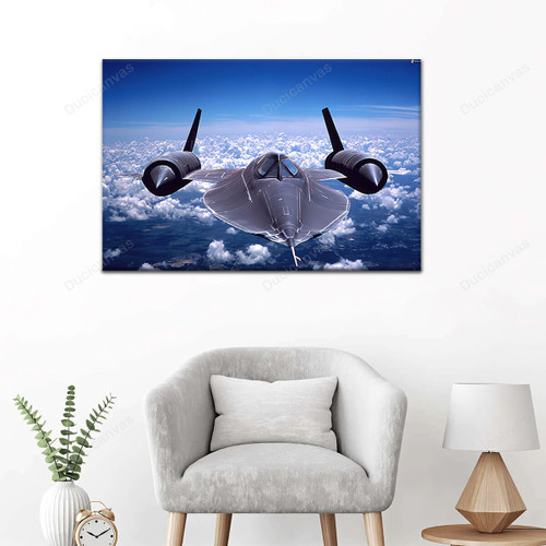 Sr-71 Blackbird, The Fastest Plane In The World Jet Aircraft Painting Canvas - Canvas Print, Canvas Art, Wall Decor