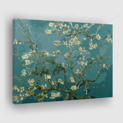 ARTCANVAS Dandelion Navy Blue Square Canvas Art Print - Size: 18 x 18  (1.50 Deep) 
