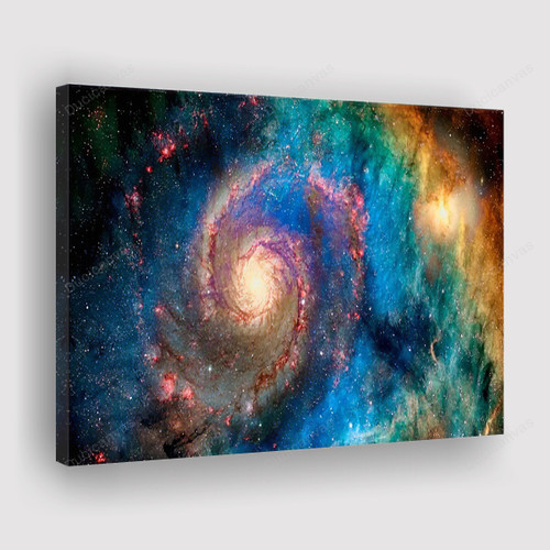 Space Canvas Print - Spiral galaxy Space Canvas Painting, Canvas Wall Art, Wall Decor For Living Room