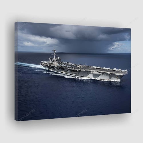 Uss Carl Vinson Cvn Battleship Canvas Painting - Canvas Print, Canvas Art, Wall Decor