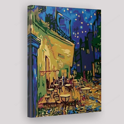 Cafe Terrace at Night Van Gogh Canvas Painting - Canvas Prints, Canvas Wall Art, Wall Decor For Living Room