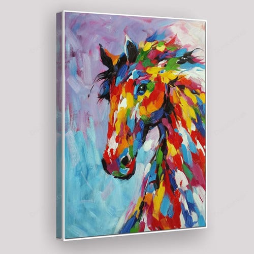 Hand Painted Horse Painting Canvas - Canvas Prints, Canvas Wall Art, Wall Decor For Living Room