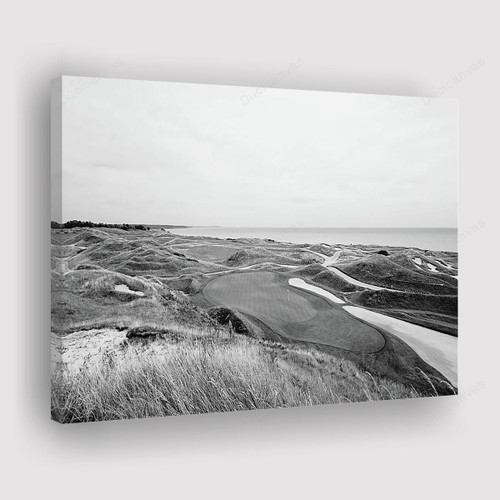 11Th Green Par 3 Irish Course Bw Canvas Print - Canvas Painting, Canvas Wall Art, Wall Decor For Living Room