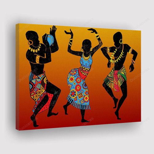 African Art Dance Canvas Print - Canvas Painting, Canvas Wall Art, Wall Decor For Living Room