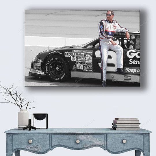 Dale Earnhardt Canvas Print - Kids Room Canvas Painting, 1 Panel Canvas Wall Art, Wall Decor For Living Room