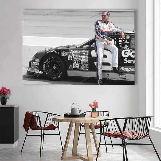 Dale Earnhardt Canvas Print - Kids Room Canvas Painting, 1 Panel Canvas Wall Art, Wall Decor For Living Room