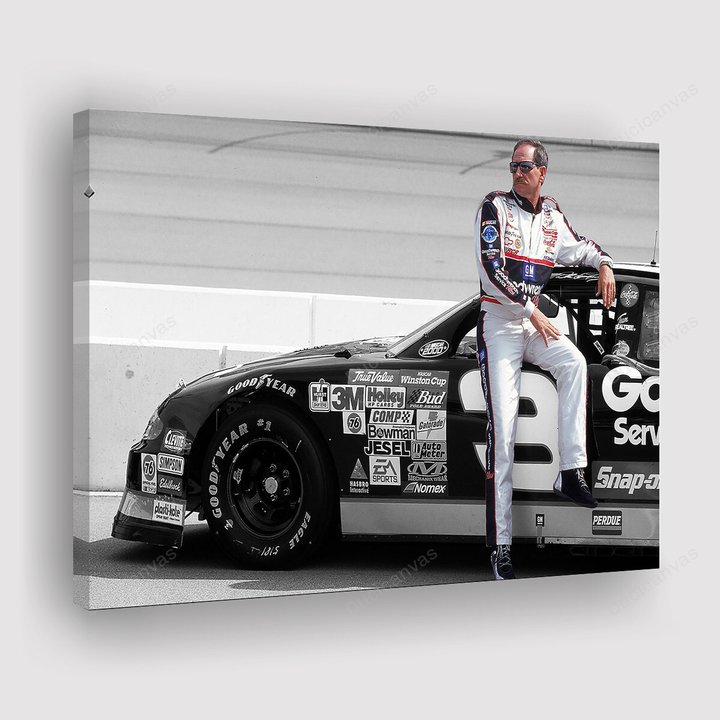 Dale Earnhardt Canvas Print - Kids Room Canvas Painting, 1 Panel Canvas Wall Art, Wall Decor For Living Room