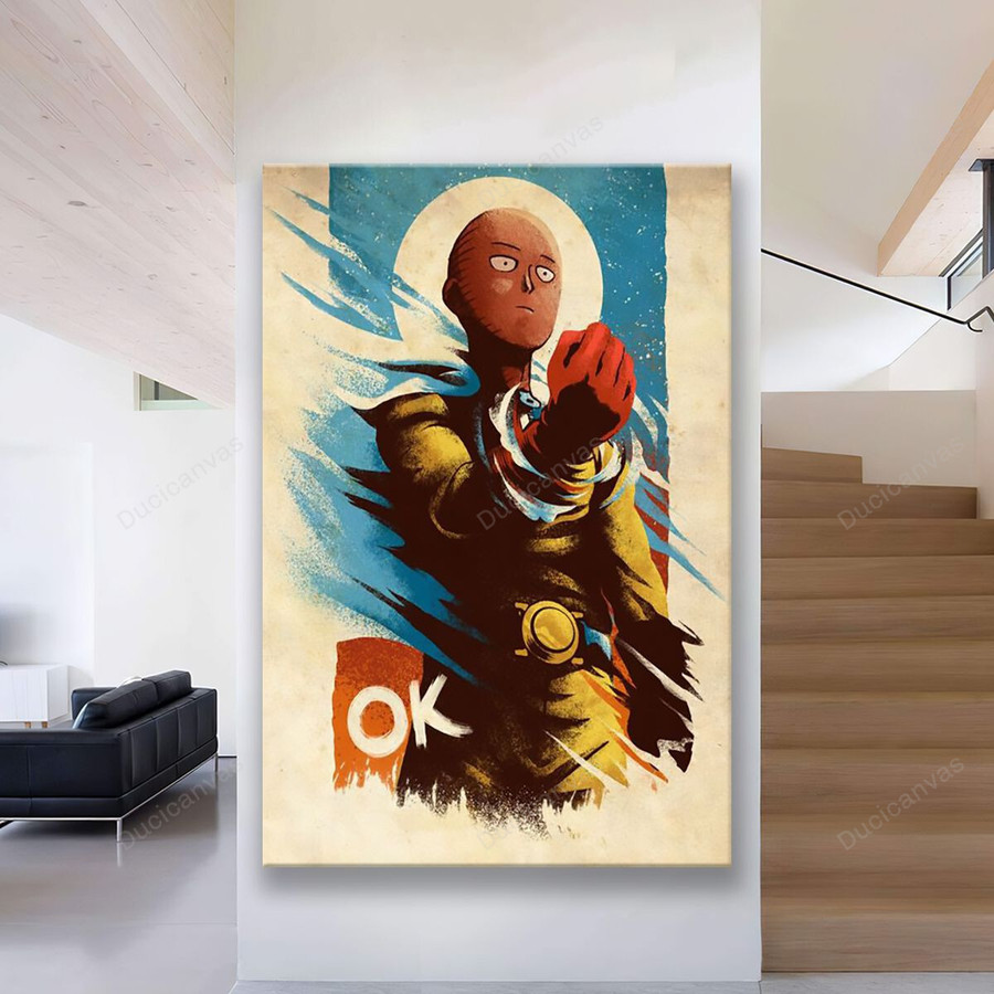 One Punch Man Anime Poster Season 1 Official Art