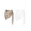 The CHIC - 2pack Leopard Knot Cover Up Skirt