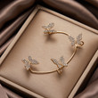 Butterfly Garden Crescent Earrings