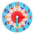 Wooden Clock Hour Minute Second Cognition Children Montessori Toys