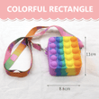Pop Fidget Toys Rainbow Unicorn Crossbody Bag