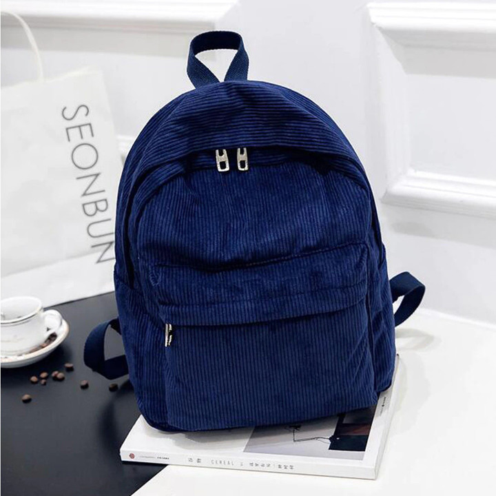 Corduroy Backpack New Fashion Women Backpack Female Girl School Backpack Female Travel Shoulder Bags For Teenage 2022 Mochila
