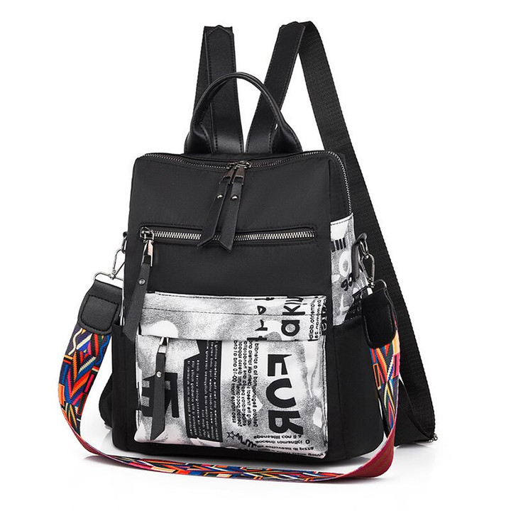 2023 New Luxury Designer Printed Backpack Waterproof Oxford Fabric Ladies Backpack Large Capacity Travel Bag