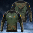 Customize Barbados Coat Of Arms Camo Over Print Shirts