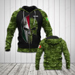 Custom Name Mexico Flag Helmet Camo Shirts