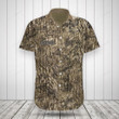 Custom Name Oak Wood Mossy Camo Pattern Shirts