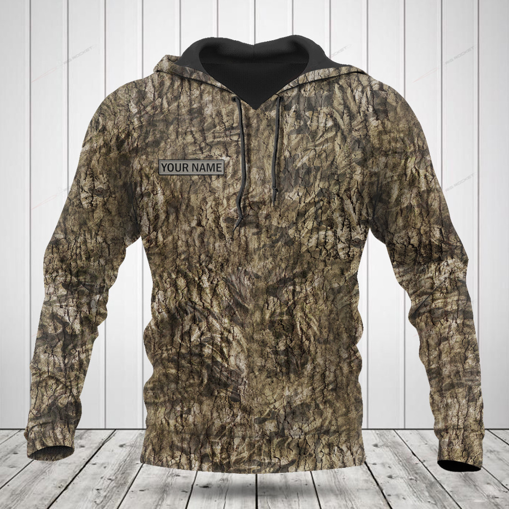 Timber Pattern Shirts Custom Name Oak Wood Mossy Camo Pattern Shirts - Rig Rocket
