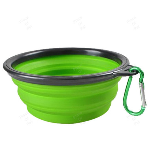 350ML/1000ML Foldable Silicone Pet Bowl Portable Puppy Food Container Collapsible Feeder for Outdoor Camping Dog Accessories