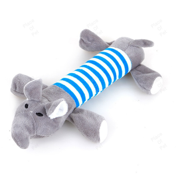 Pet Dog Plush Animal Chewing Toy Wear-resistant Squeak Cute Bear Fox Toys for Dog Puppy Teddy Interactive Toy Supplies