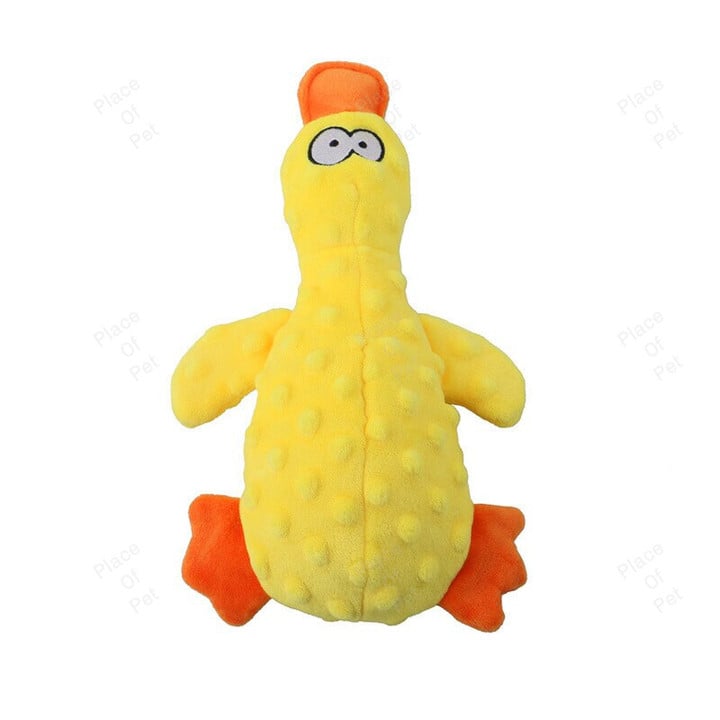 Cute Plush Duck Sound Toy Stuffed Squeaky Animal Squeak Dog Toy Cleaning Tooth Dog Chew Rope Toys