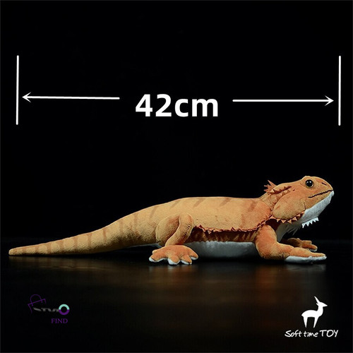 Bearded Dragon Fidelity Plush - Lifelike Lizard Toy for Kids